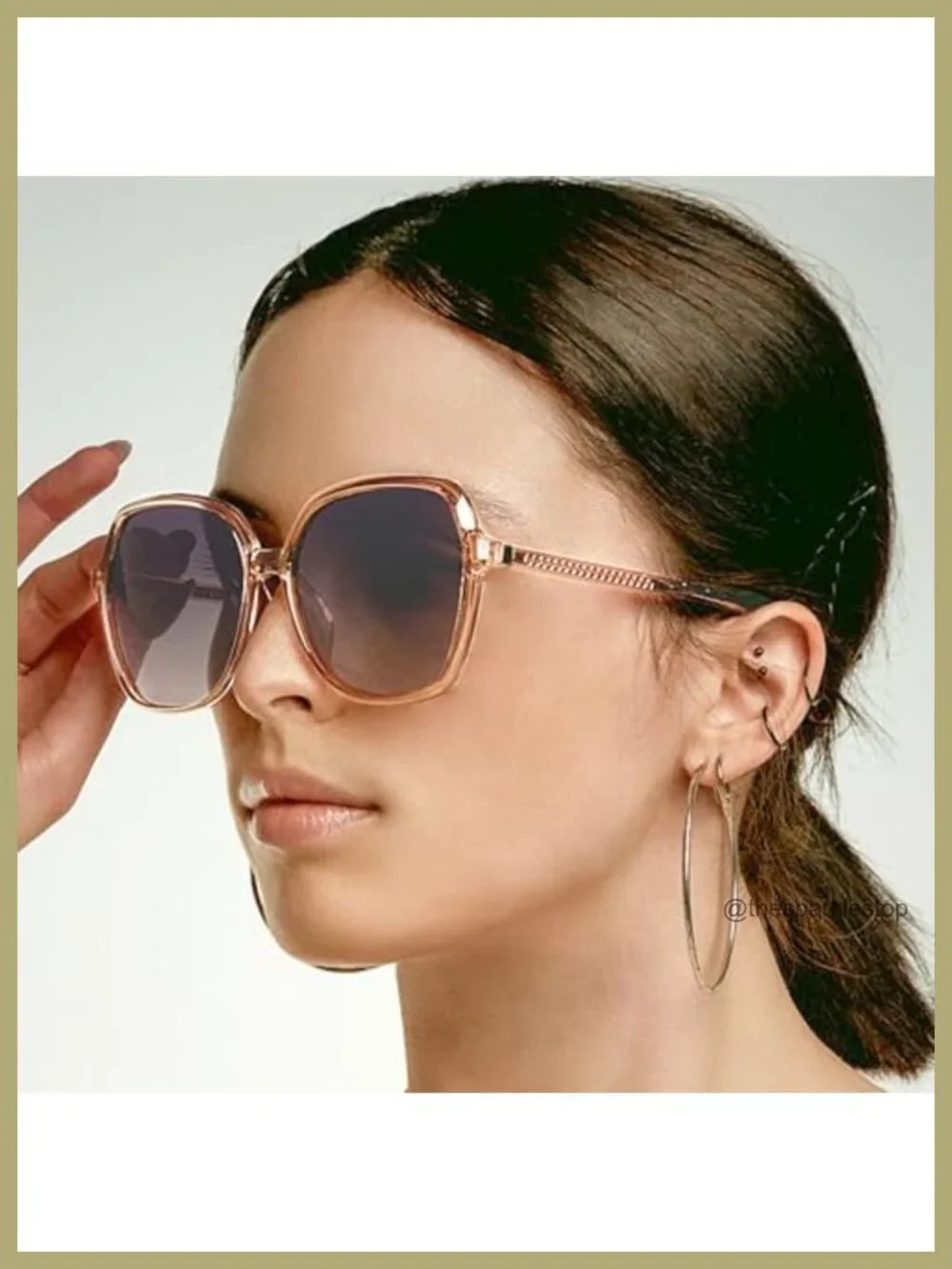 Polarized Square Sunglasses for Women UV400 Protection Oversized Ladies Shades